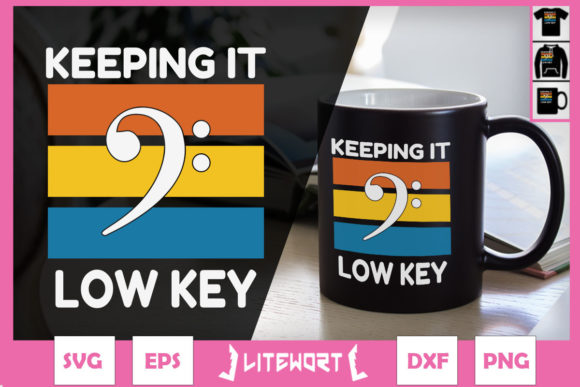 Bass Clef Keeping It Low Key Humo Music Graphics