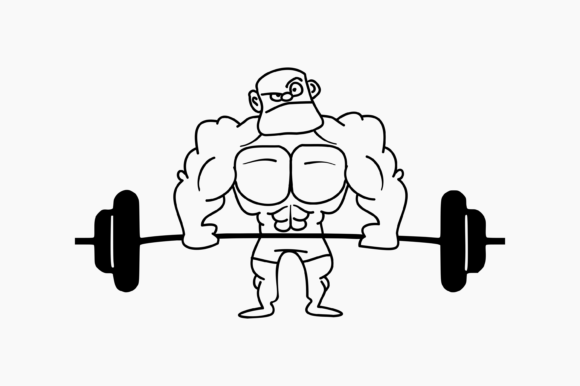 Bodybuilder Funny Graphics & Crafts