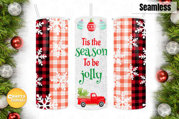 Christmas Red Buffalo Plaid Sublimation Graphics & Crafts