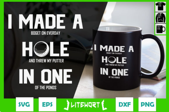 Hole in One Golf Gag: Graphics & Crafts