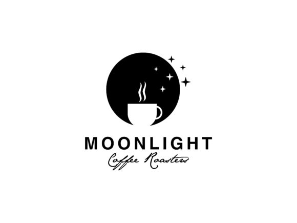 Moonlight Coffee Roaster Graphics and Logos
