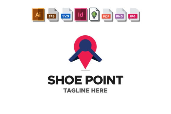 Shoe Point Logo: Graphics and Logos for Creative Projects