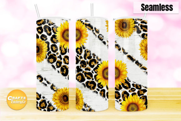 Sunflower and Cheetah Print Sublimation: Graphics for Crafts