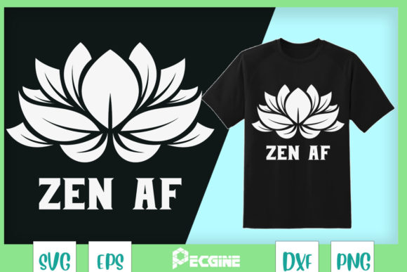 Zen Lotus Flower Chakras Aligned Graphics